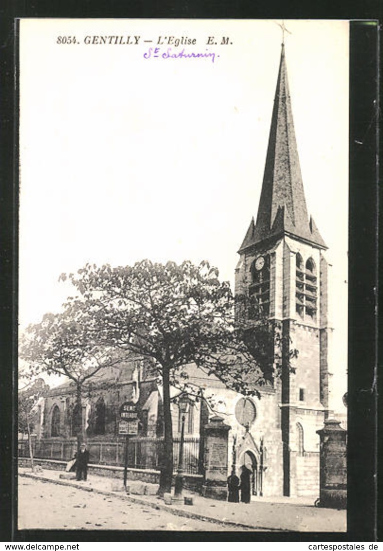 CPA Gentilly, L'Église - Gentilly