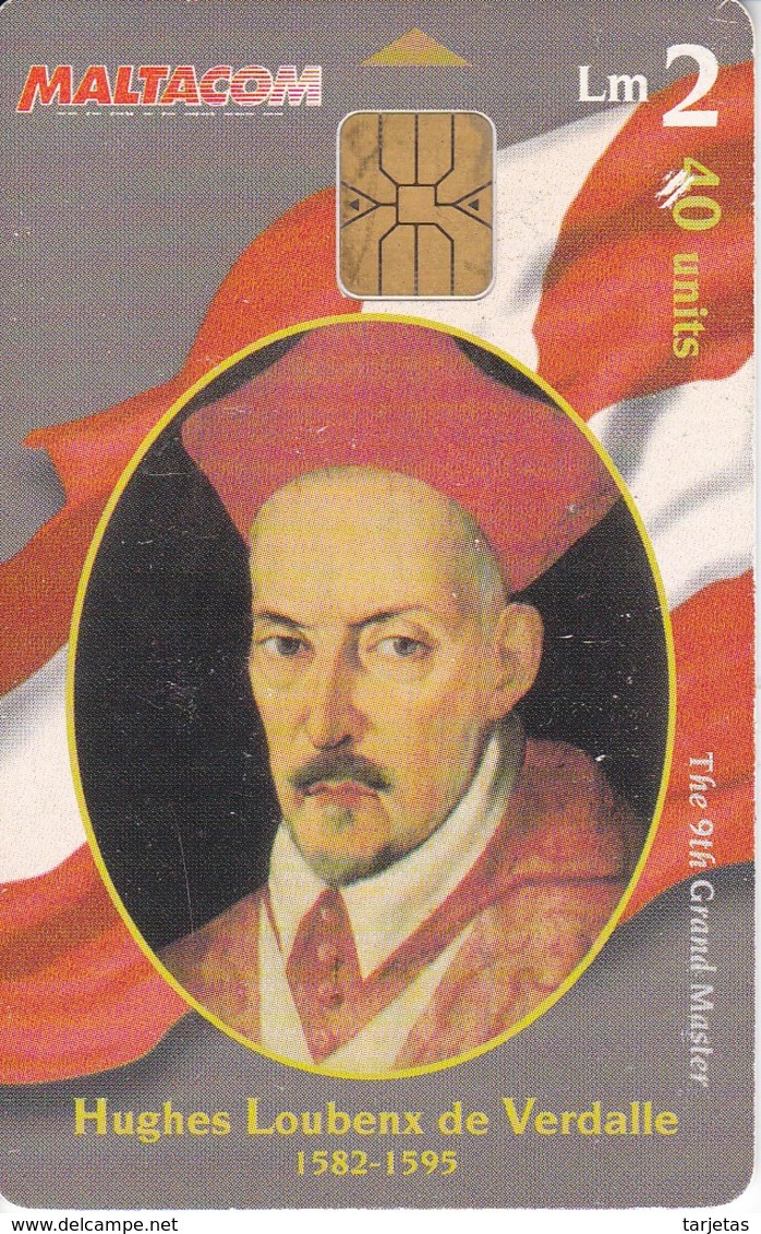 Nº150  TARJETA DE MALTA DE GRAND MASTER  HUGHES LOUBENX DE VERDALLE - Malta