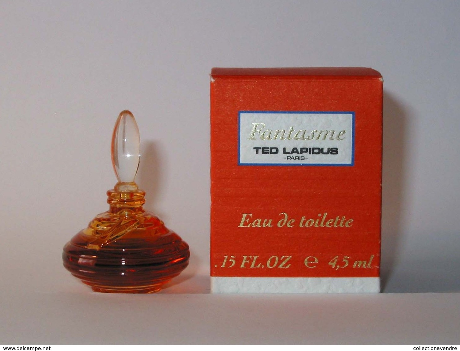 TED LAPIDUS : Fantasme, Eau De Toilette 4,5 Ml. Version 1992, Parfait état - Miniatures Femmes (avec Boite)
