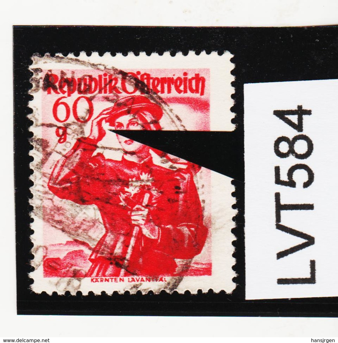 LVT584 ÖSTERREICH 1948 Michl 905 I PLATTENFEHLER FEHLENDER DAUMEN Gestempelt - Varietà & Curiosità