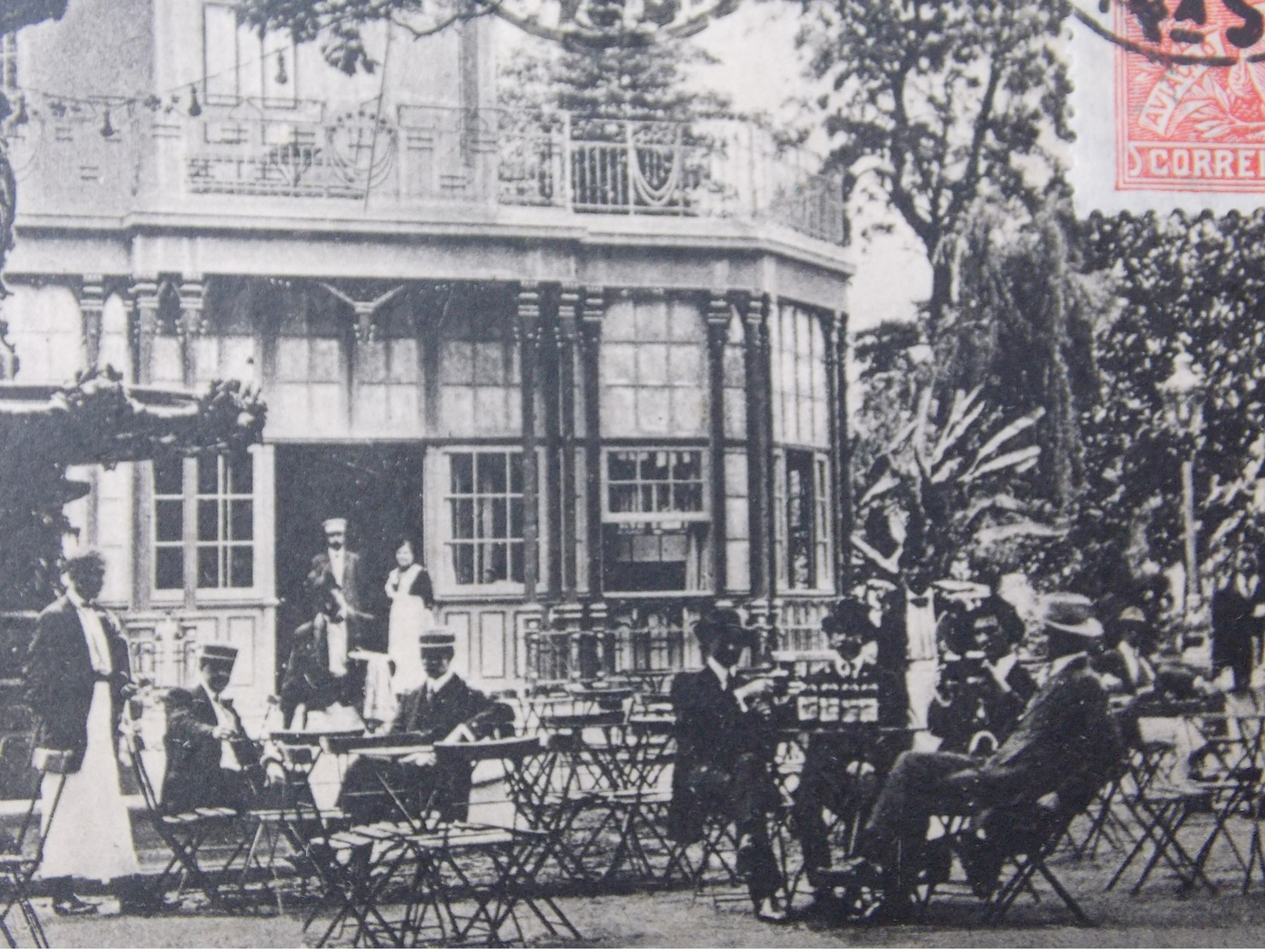 CPA Postcard Brazil Brasil - PORTO ALEGRE - 1925 Having A Break At The Terrace - Cafe - Porto Alegre