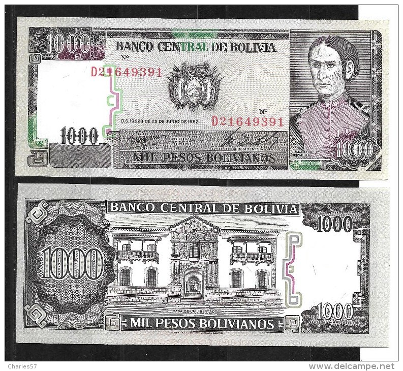 Bolivie :1000 Pesos Bolivianos 1982 (pas Circulé) Neuf - Bolivië