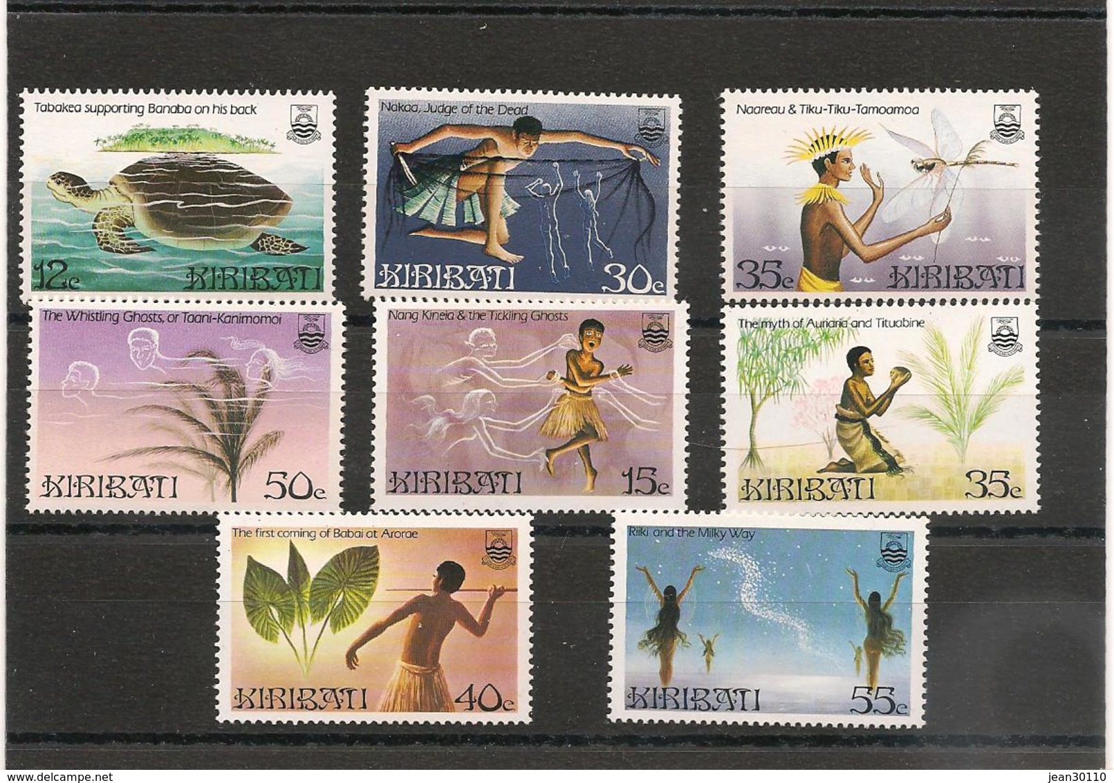 KIRIBATI Légendes Locales Années 1984/85 N° Y/T : 126/129**-142/145** - Kiribati (1979-...)