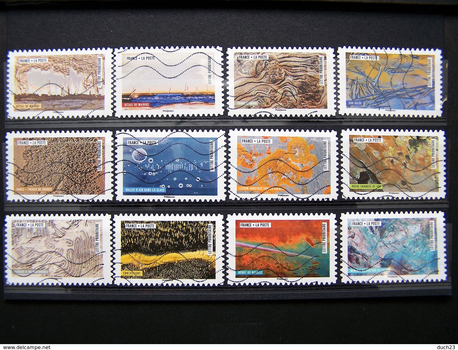 OBLITERE ANNEE 2018 N°1502/1513 SERIE COMPLETE 12 VALEURS CARNET LA NATURE A L'OEUVRE AUTOCOLLANT ADHESIF - Used Stamps