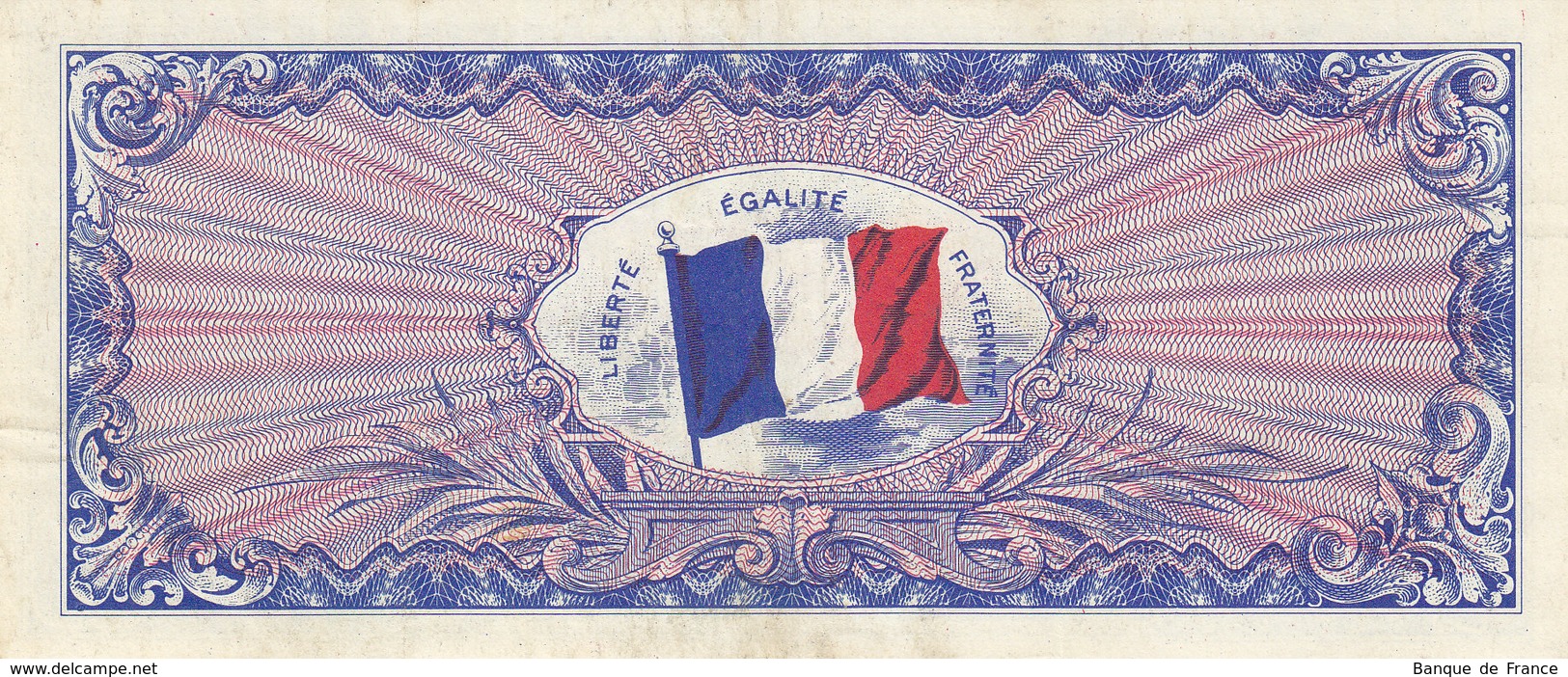 Assez RARE Billet 50 F 1944 Verso DRAPEAU FAY VF19.1 N° 20397984 - 1944 Drapeau/Francia