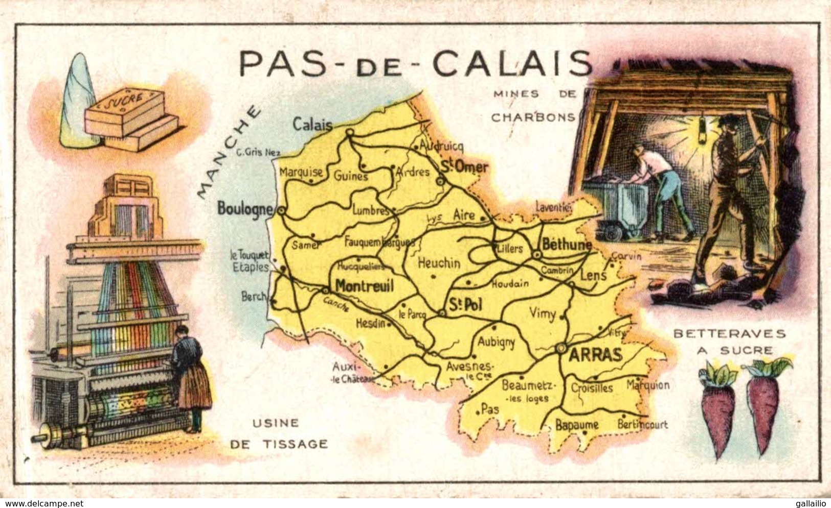 CHROMO HUILE SALVER DEPARTEMENT PAS DE CALAIS - Autres & Non Classés