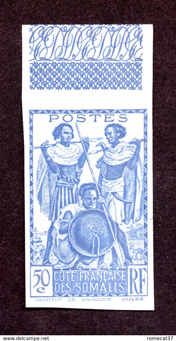 Cote Des Somalis N°158 Essai De Couleur Nsg TB!!RARE - Neufs