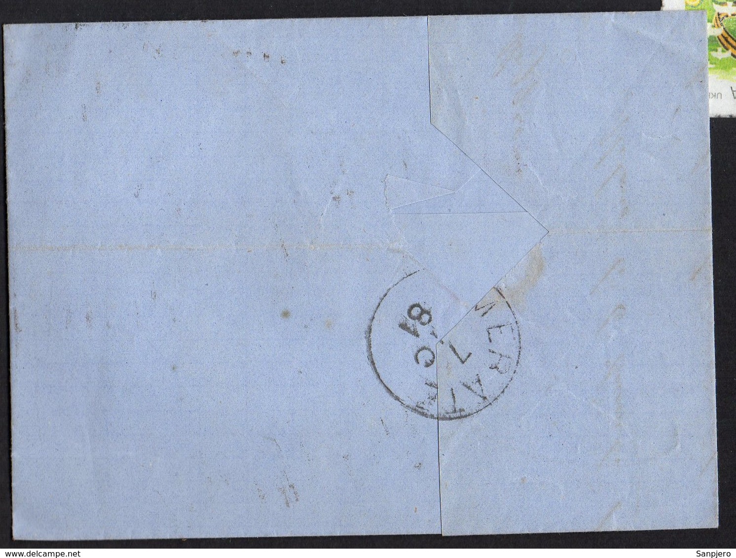 ITALY KINGDOM ITALIA REGNO 1891. FERROVIA MILANO MERATE LETTERA COVER - Altri & Non Classificati