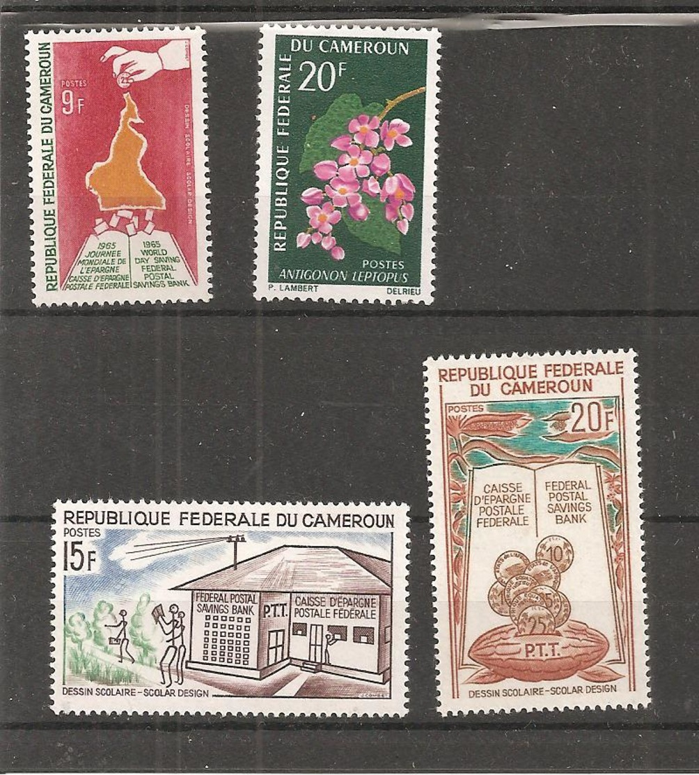 4 Timbres Neufs CAMEROUN  1988. PARFAIT ETAT - Cameroon (1960-...)