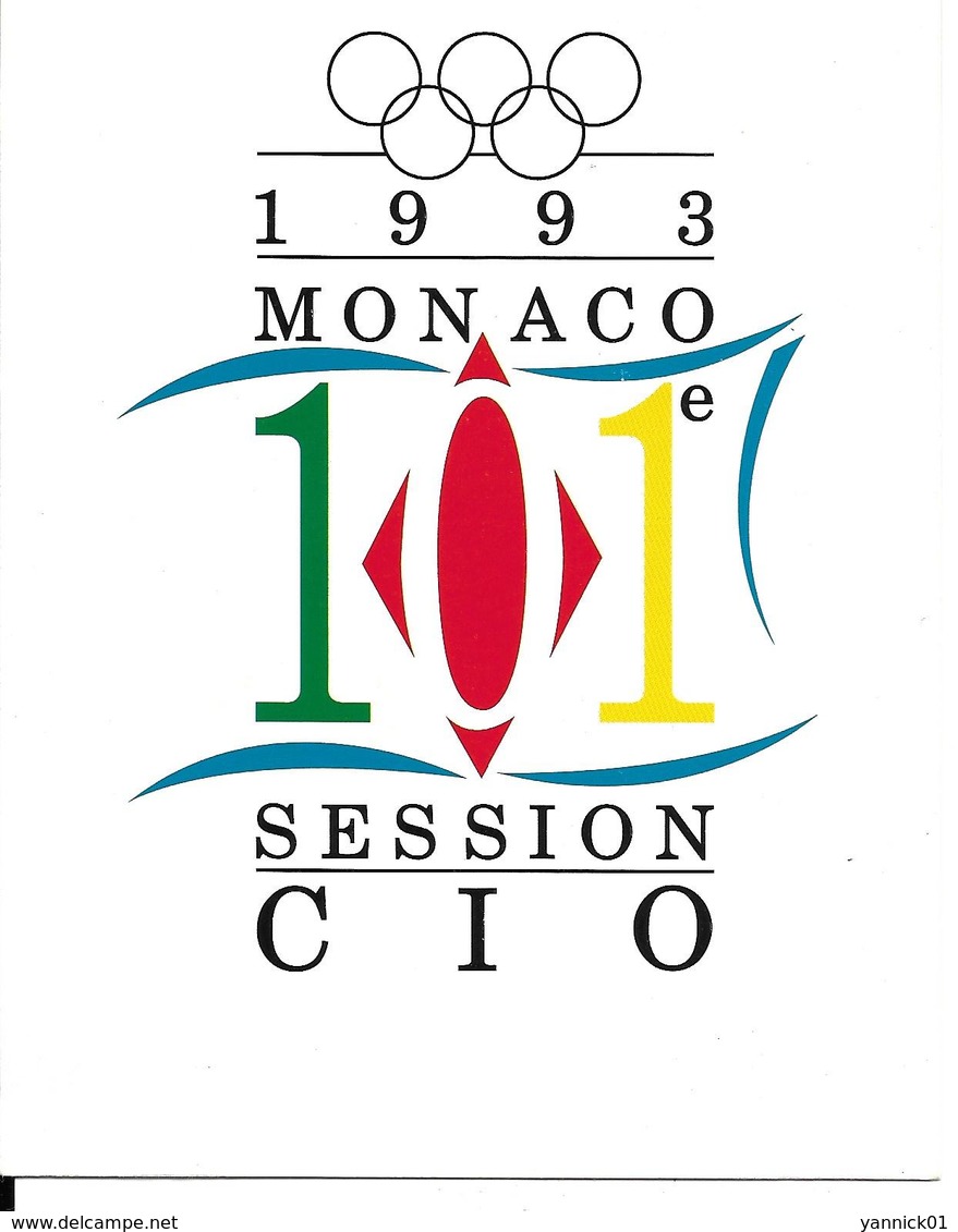 JEUX OLYMPIQUES 1993 - OLYMPICS GAMES - MONACO - 101 SESSION CIO - - Jeux Olympiques