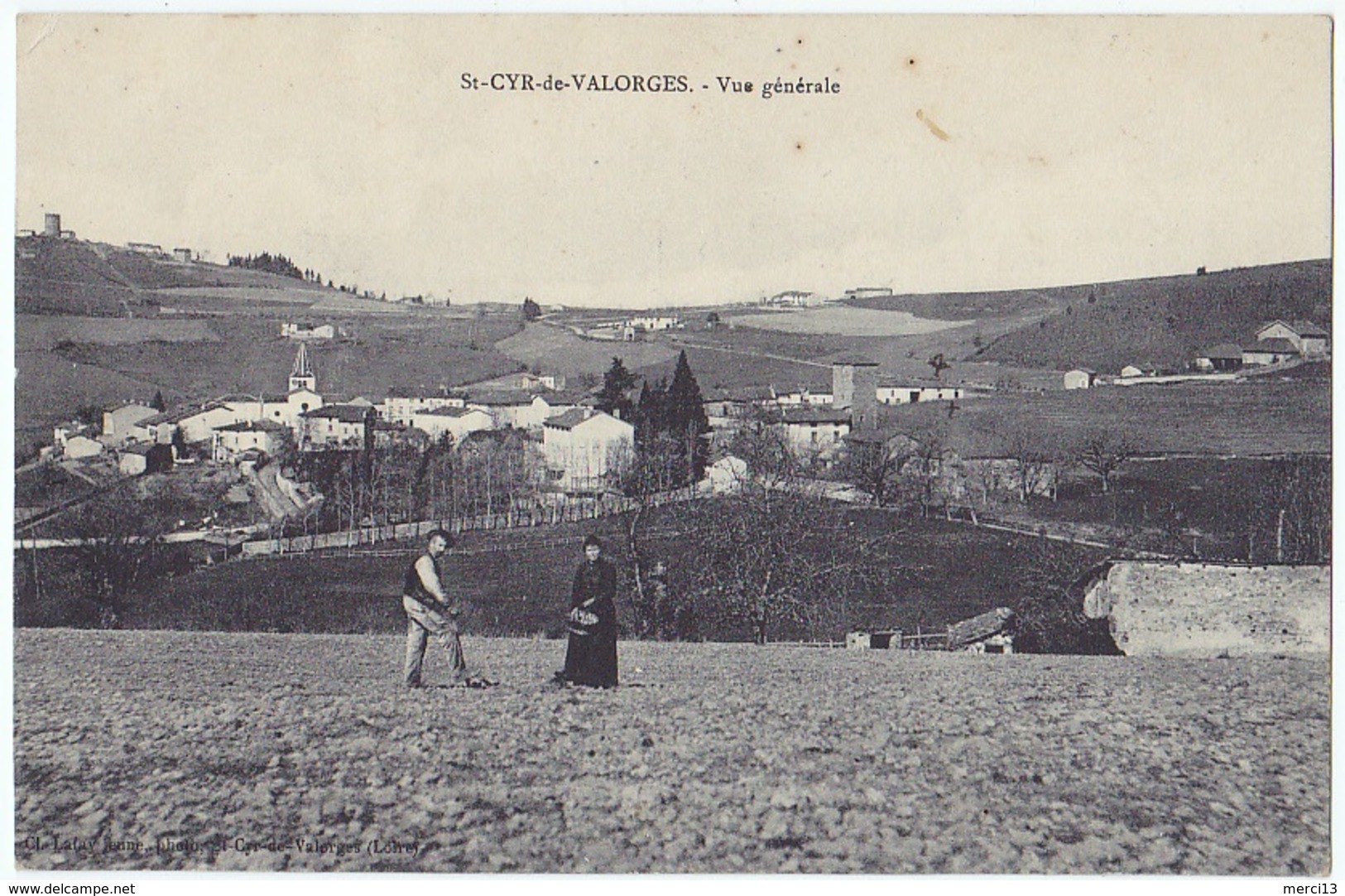 SAINT-CYR-DE-VALORGES (42) – Vue Générale. Animée. Cliché Lafay Jeune. - Sonstige & Ohne Zuordnung