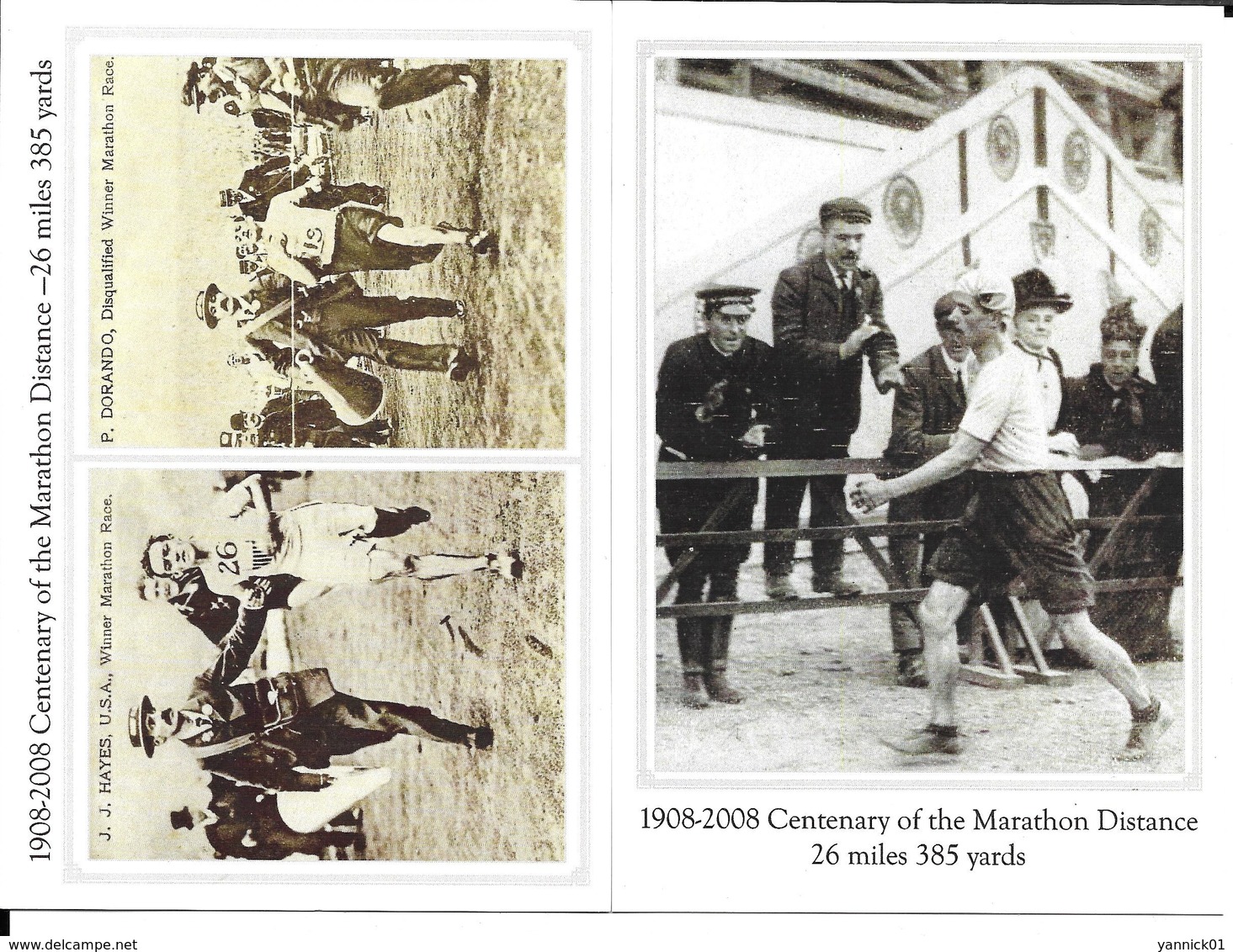 JEUX OLYMPIQUES 1908 - OLYMPICS GAMES - LONDRES LONDON - MARATHON - DORANDO - 2 CP - Jeux Olympiques