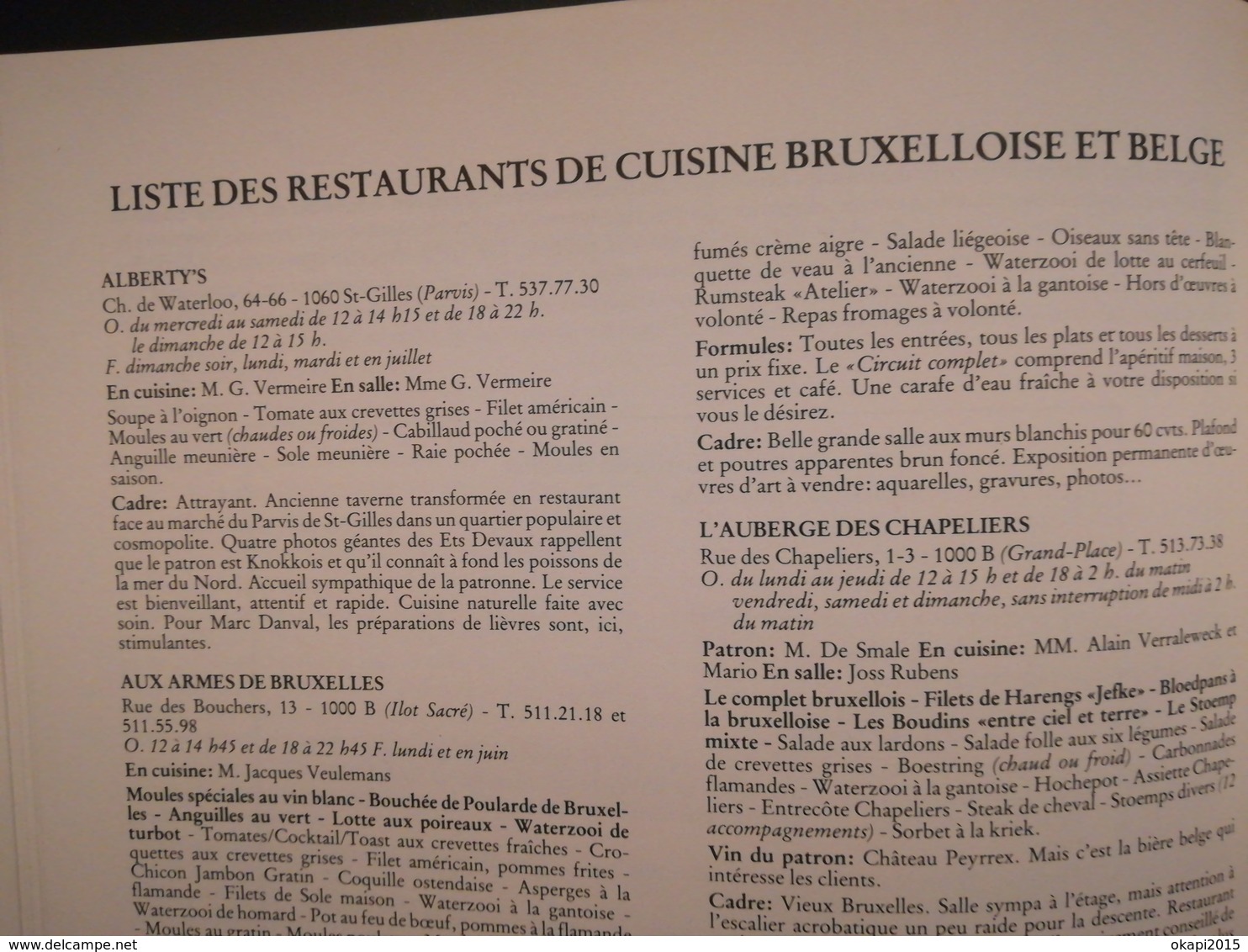 DÉCOUVREZ LA GASTRONOMIE BELGE VIEUX LIVRE CUISINE RÉGIONALISME BELGIQUE BRUXELLES ANNÉE 1983