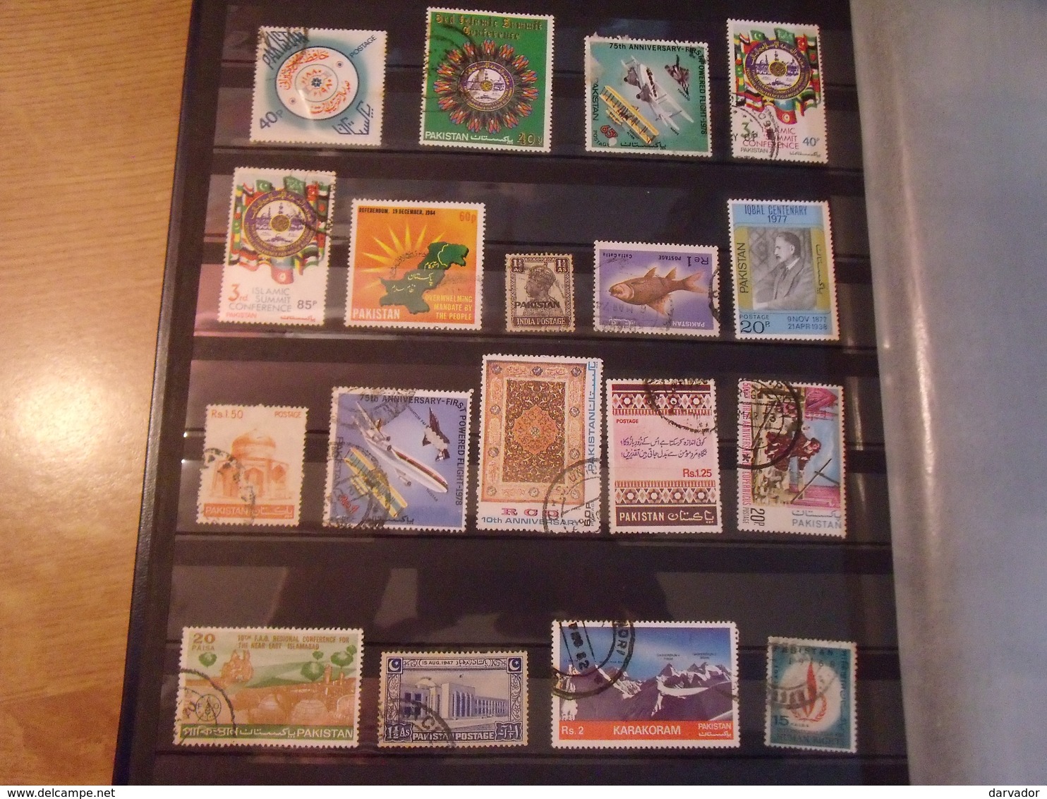 album F / Collection de timbres divers monde dont pakistan , empire etc /  tous oblitérés    ttb