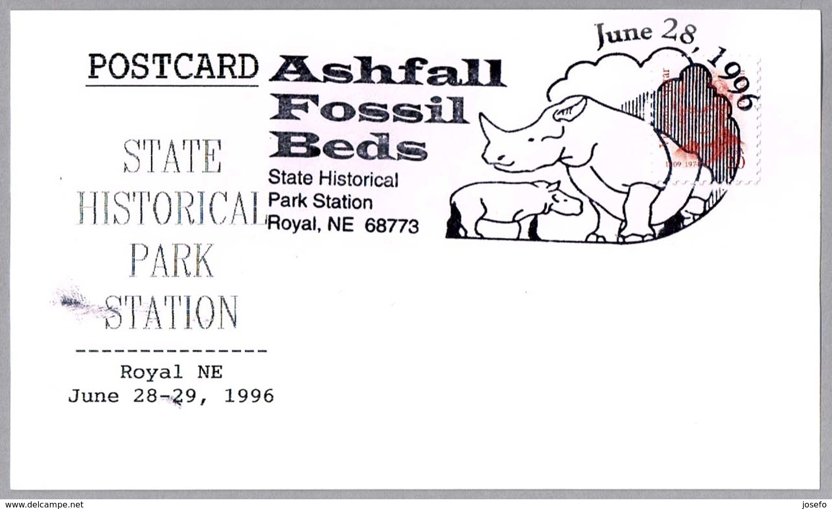 Yacimiento FOSIL - ASHAFALL FOSSIL BEDS. Royal NE 1996 - Preistorici