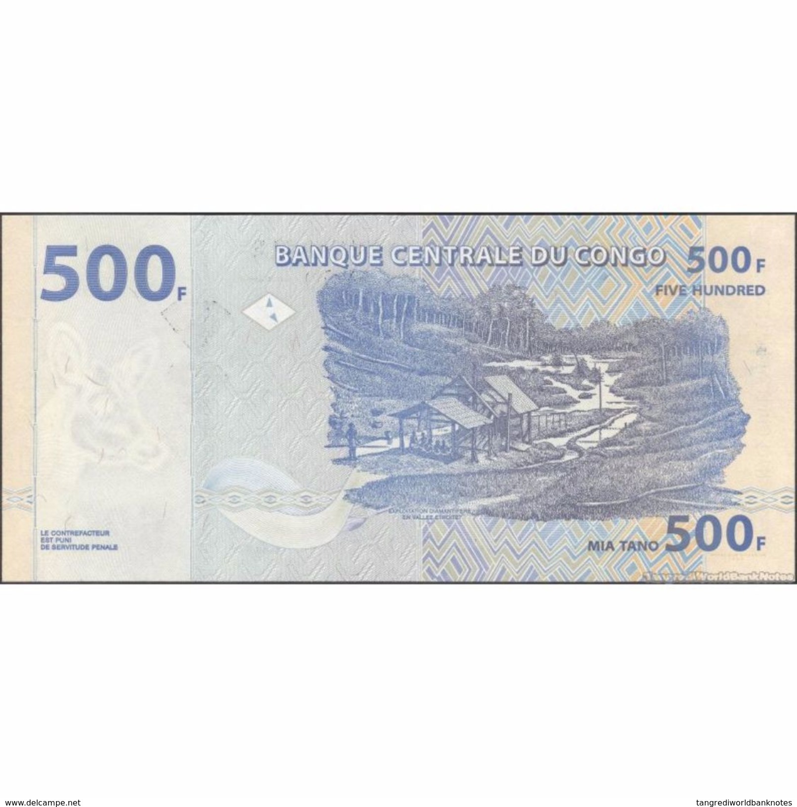 TWN - CONGO DEM. REP. 96C - 500 Francs 4.1.2002 PG-S (HdM) UNC - Repubblica Democratica Del Congo & Zaire
