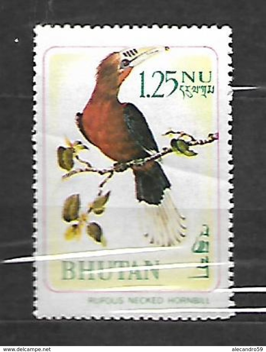 Bhutan 1968  Birds   Aceros Nepalensis  MNH - Bhutan