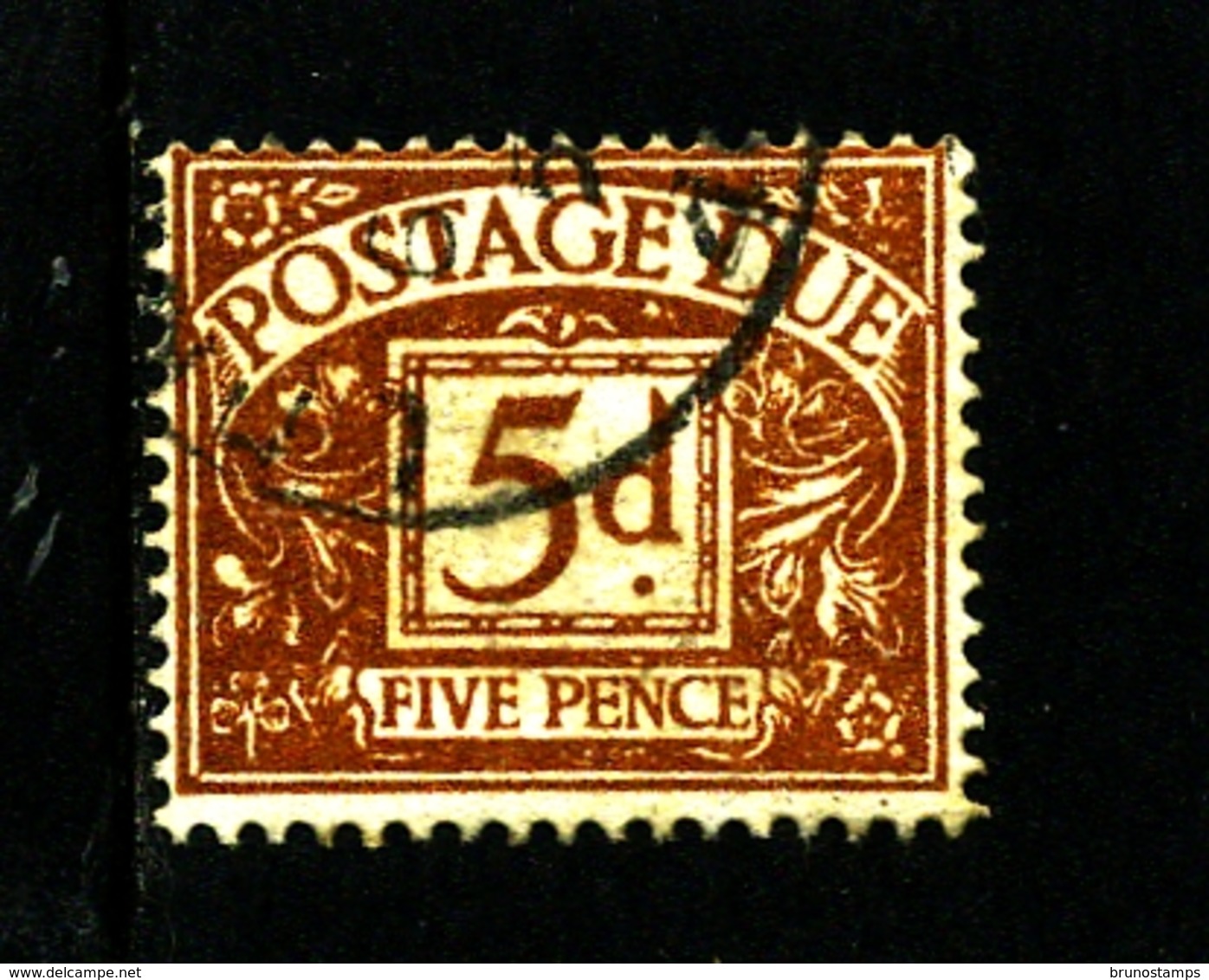 GREAT BRITAIN - 1955 POSTAGE DUE TUDOR CROWN WMK  5d   FINE USED  SG D44 - Tasse