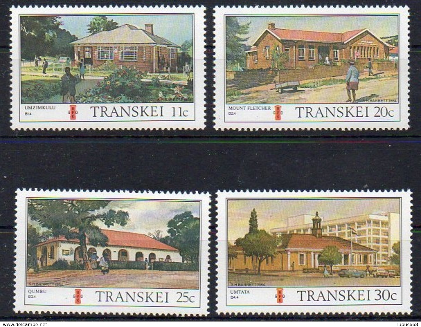 RSA - Transkei 1984 MiNr. 155/ 158 ** / Mnh ;  Postämter  II. - Transkei