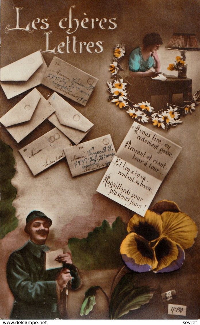 LES  CHERES LETTRES ..Belle Carte - War 1914-18