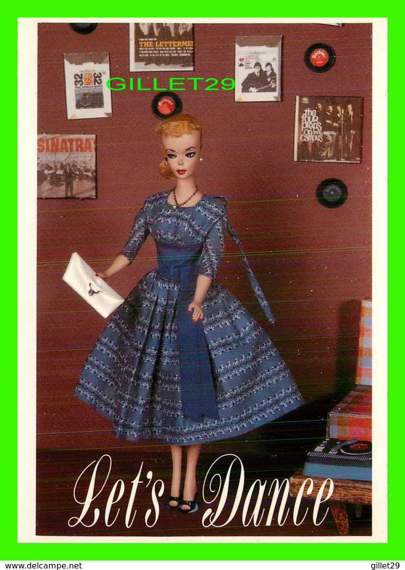 JOUET, POUPÉE - NOSTALGIC BARBIE - LET'S DANCE, 1960 - THE AMERICAN POSTCARD CO - - Jeux Et Jouets