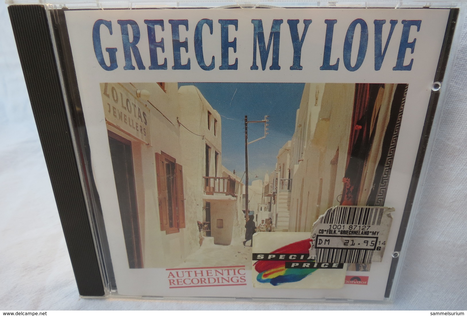 CD "Greece My Love" Authentic Recordings - Sonstige & Ohne Zuordnung