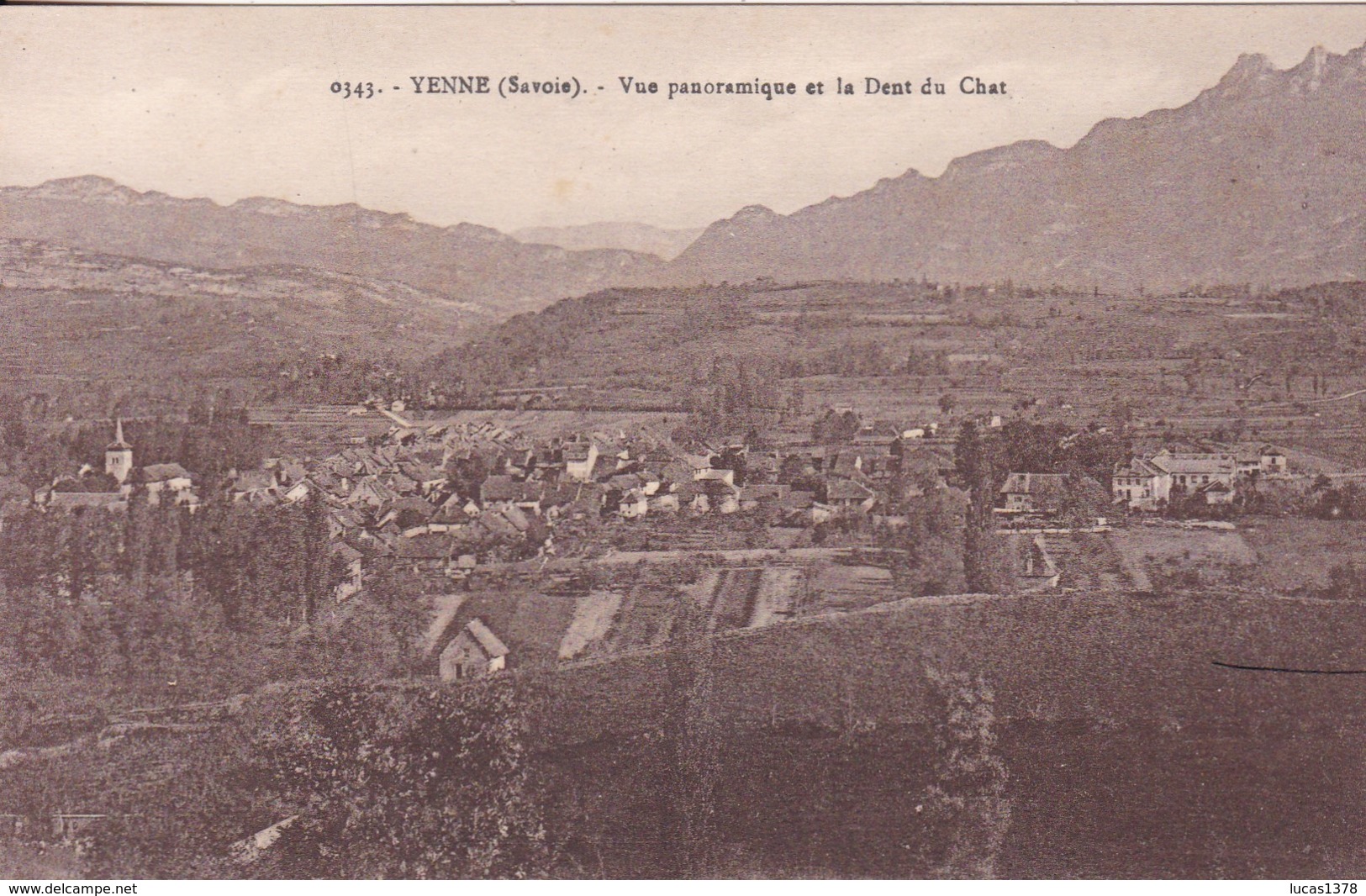 73 / YENNE / VUE PANORAMIQUE ET LA DENT DU CHAT - Yenne