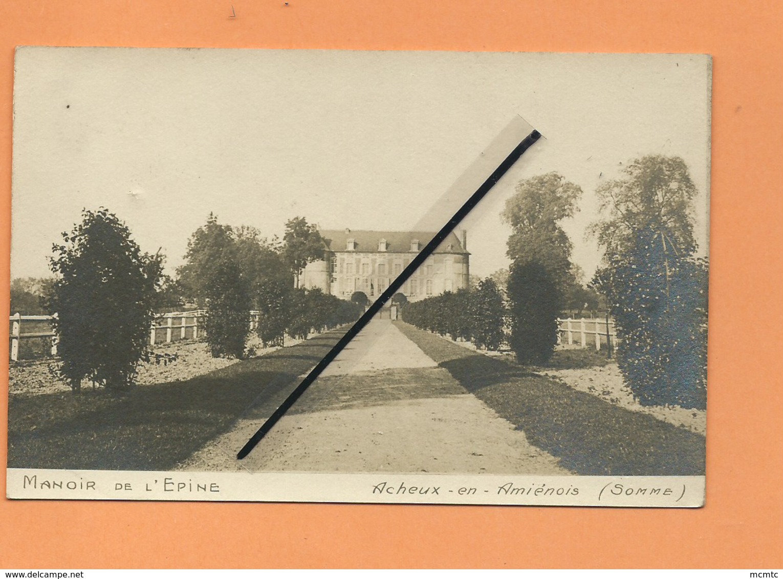 Carte Photo - Manoir De L'Epine  - Acheux En Amienois -(Somme) - Acheux En Amienois