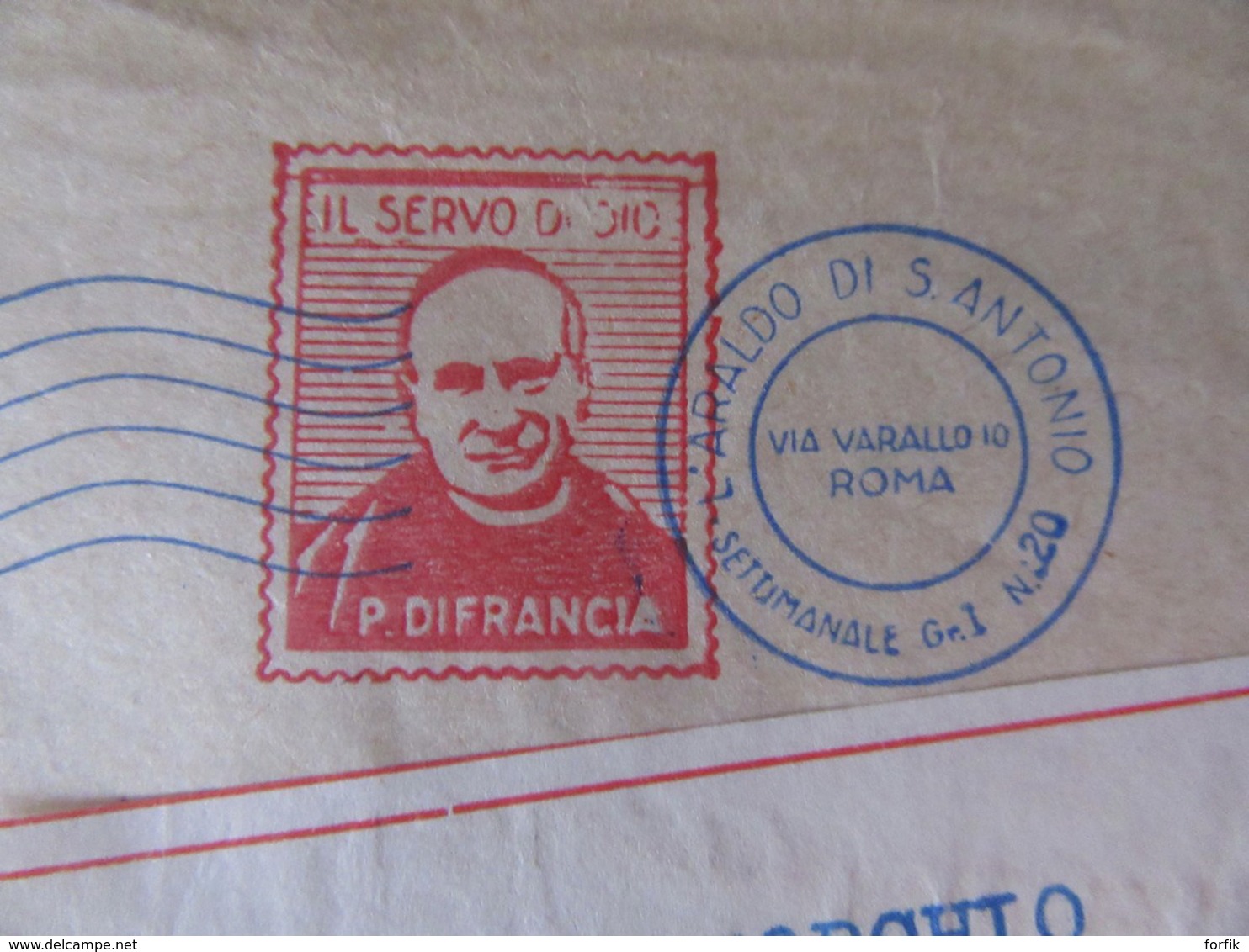 Italie Vers USA - Belle Oblitération / Empreinte Mécanique P. DI FRANCIA Roma 1960 Sur Enveloppe - 1946-60: Marcophilie