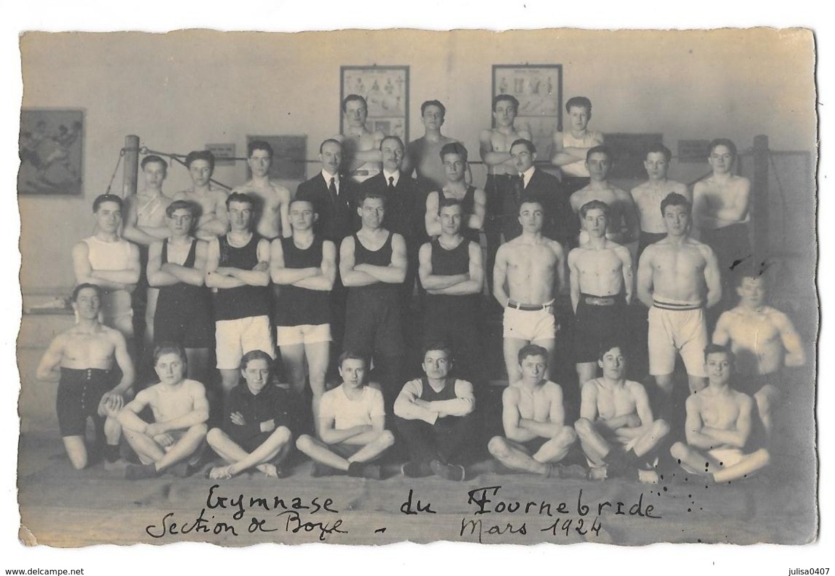 HAYANGE (57) Carte Photo Gymnase Du Tournebride Section De Boxe - Hayange