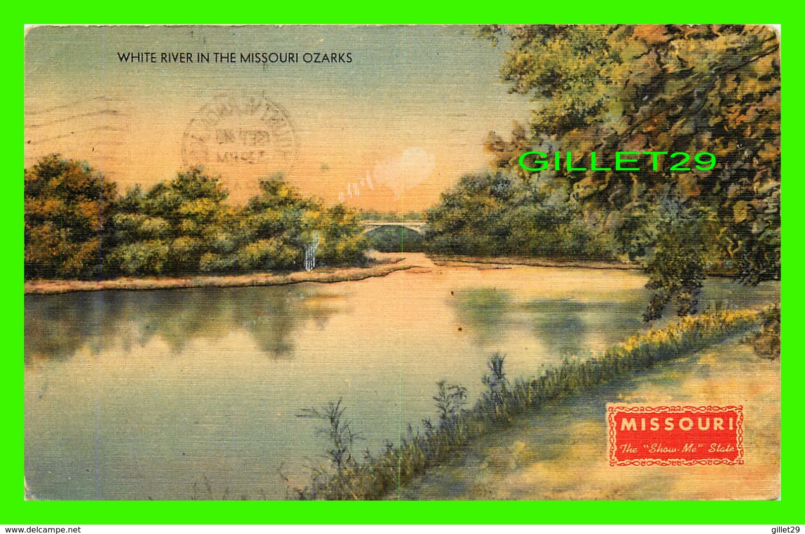 OZARKS, MO - WHITE RIVER IN THE MISSOURI - TRAVEL IN 1945 - - Other & Unclassified