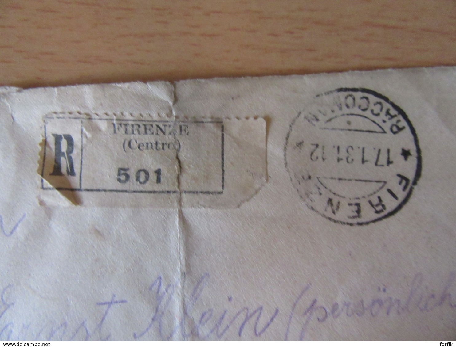 Italie Vers Autriche - Recommandé Firenze (Florence) N°501 - Paire De Timbres YT N°269 - Nombreux Cachets - 1931 - Storia Postale