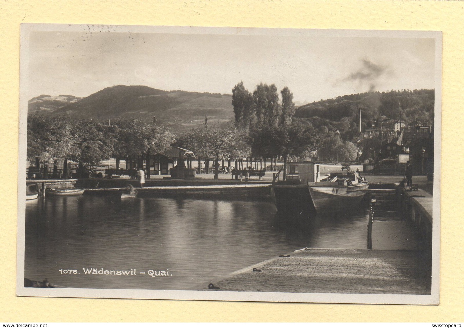 WÄDENSWIL Quai Schiff Gel. 1931 Ambulant N. St. Gallen - Wädenswil