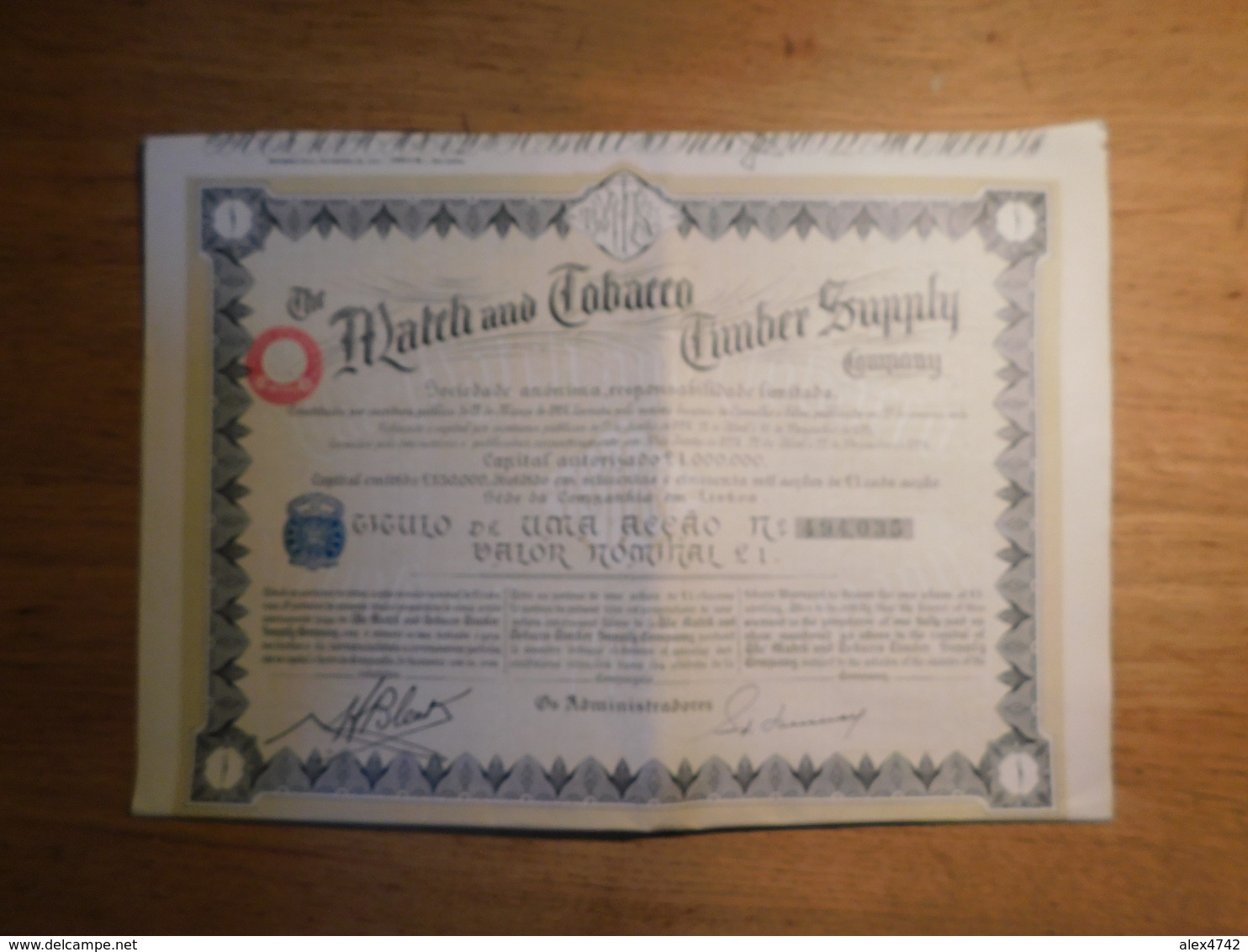 The Match And Tobacco Timber Suppfy Company (Box2) - Other & Unclassified