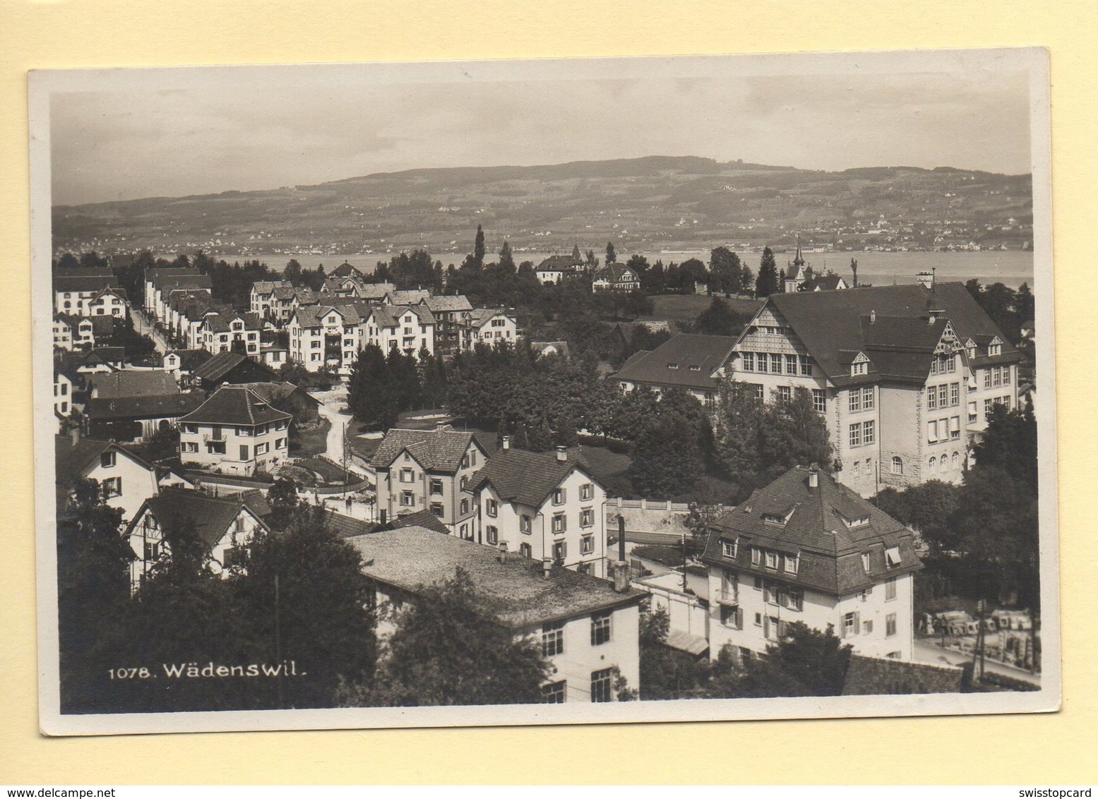 WÄDENSWIL Teilansicht Gel. 1931 V. Meilen N. St. Gallen - Meilen