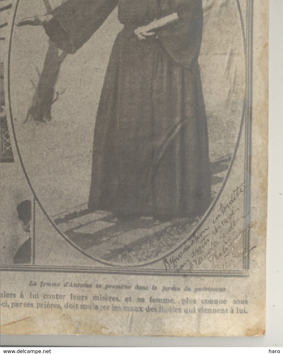 Photo Sur Carton - ( Provient D'un Cadre ) Père ANTOINE " Le Guerisseur " (b239) - Religion & Esotérisme