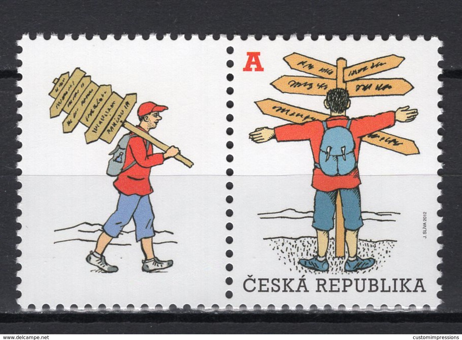CZECH REPUBLIC - 2012 Tourism - Personalized Stamp  M379 - Ongebruikt