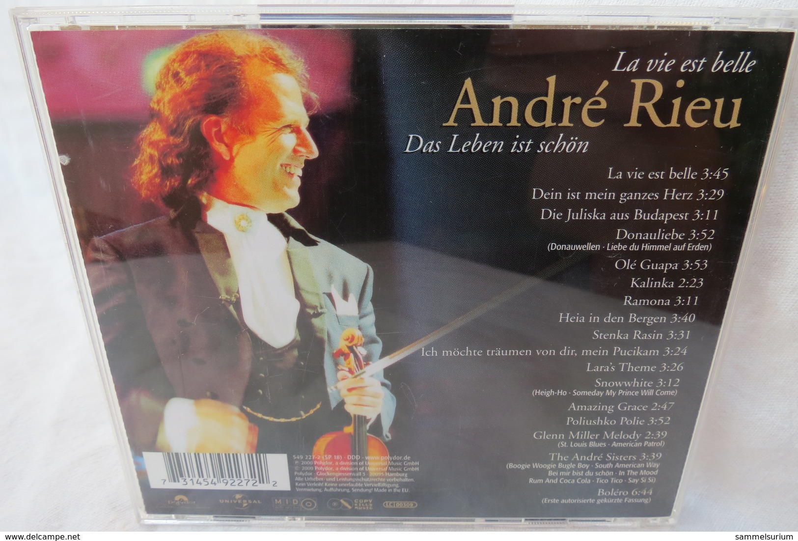 CD "André Rieu" La Vie Est Belle - Instrumental