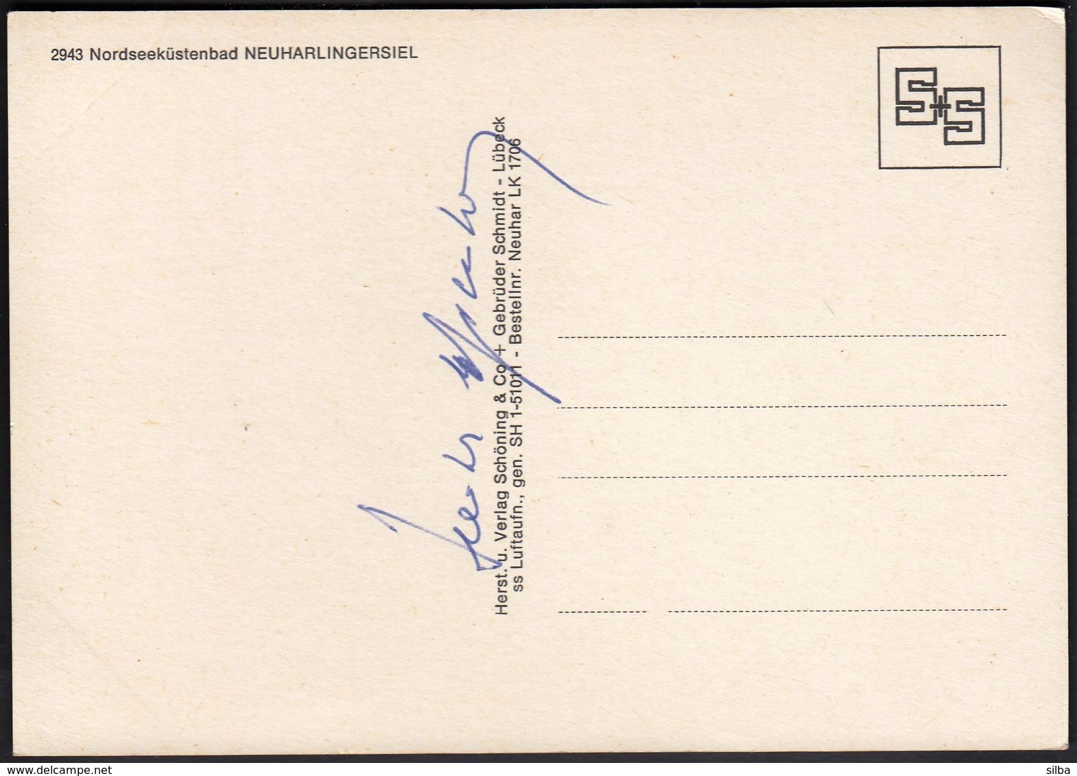 Germany / Nordseekustenbad Neuharlingersiel / Hafen / Uncirculated, Unused - Sonstige & Ohne Zuordnung