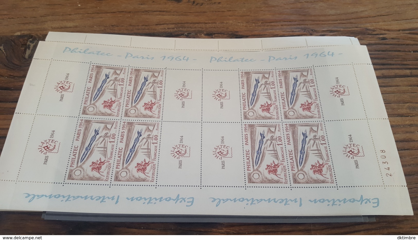 LOT424989 TIMBRE DE FRANCE NEUF** LUXE N°B6 FEUILLE - Feuilles Complètes