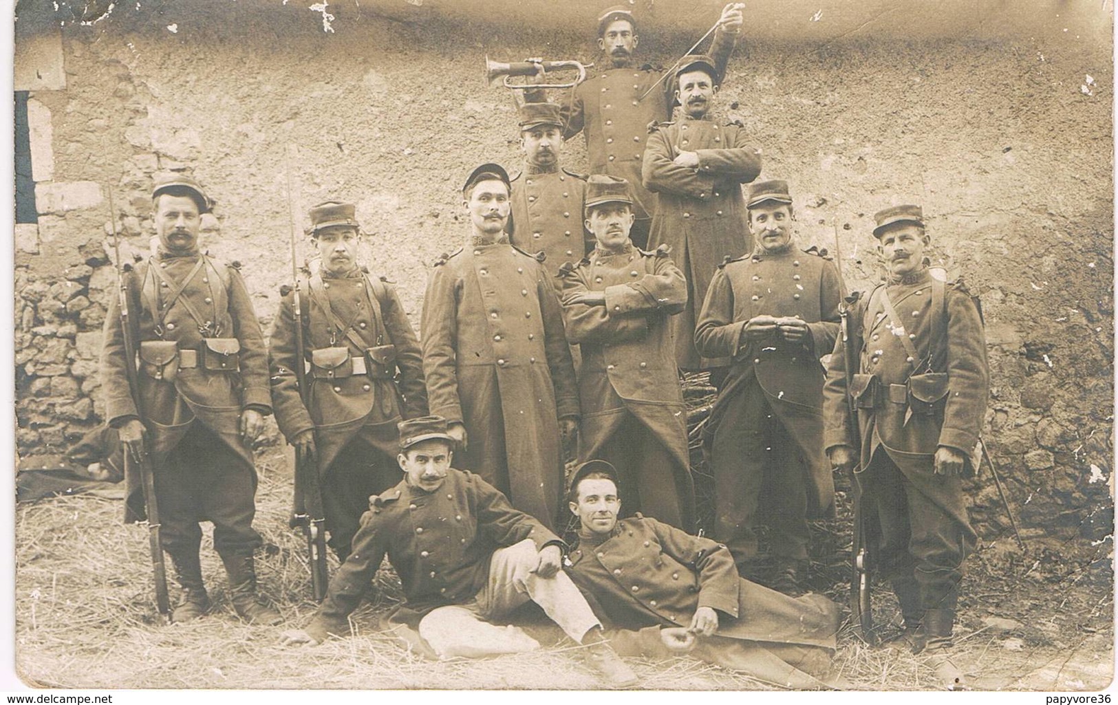 68 ème Régiment D'Infanterie Caserné à LE BLANC (Indre) - Guerre 14-18 - Carte Photo - Regimente