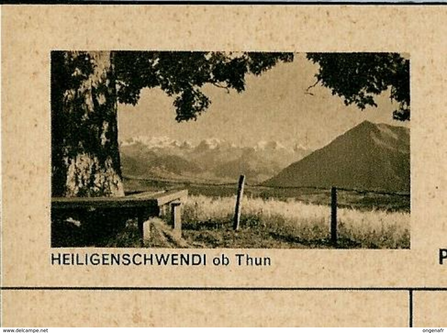 Carte Illustré Neuve N° 182 - 0163 F - HEILIGENSCHWENDI Ob Thun     (Zumstein 2009) - Entiers Postaux