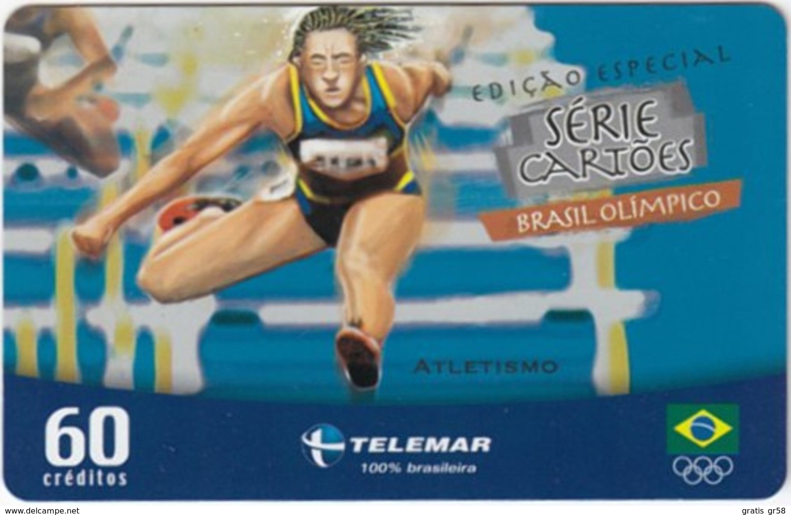 Brazil - BR-TLM-MG-2014, 09/34 - 0150, Event, Hurdles, Track And Field Races, 60U, 30,960ex, 4/04, Used - Olympic Games