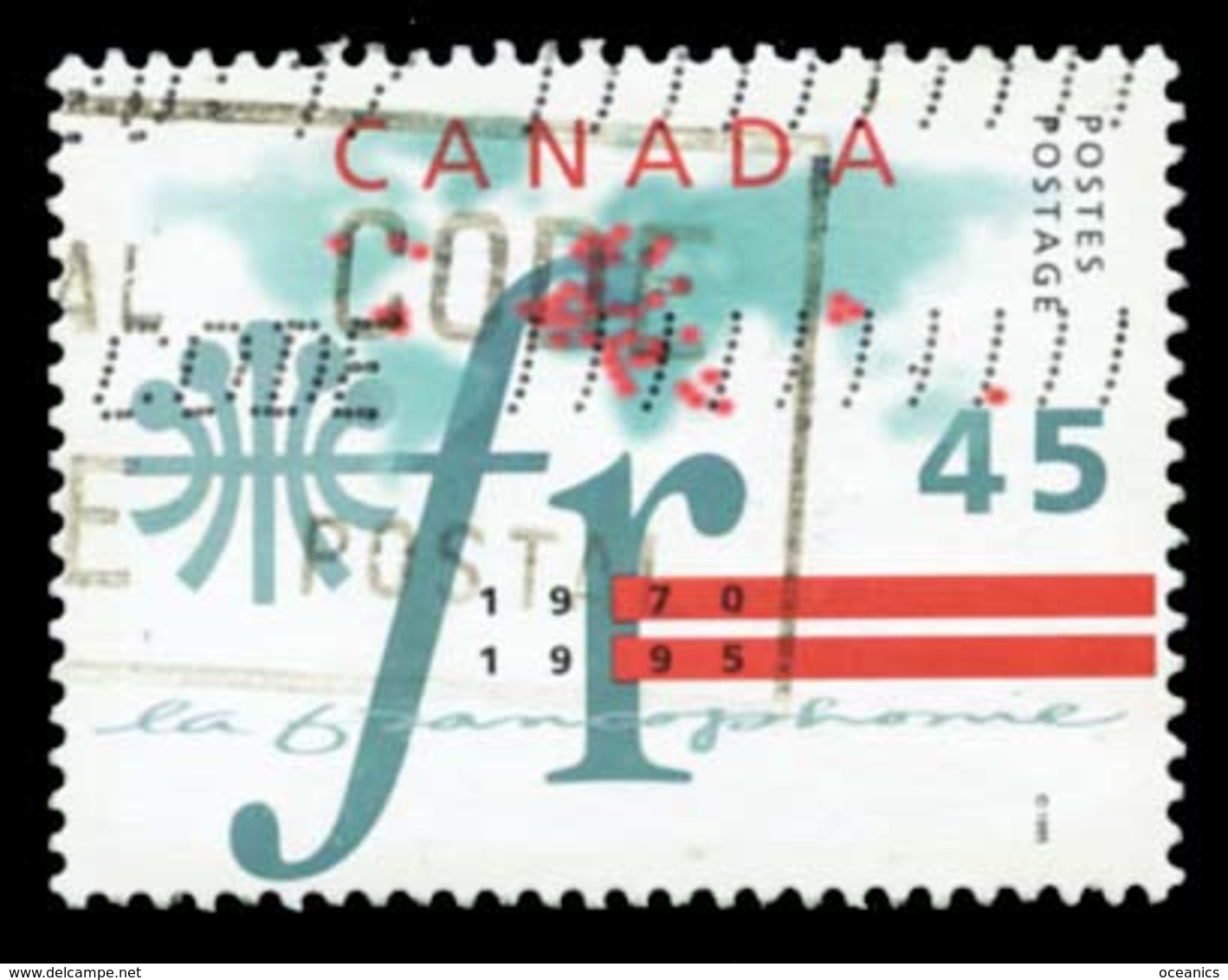 Canada (Scott No.1589  - La Francophonie) (o) - Oblitérés