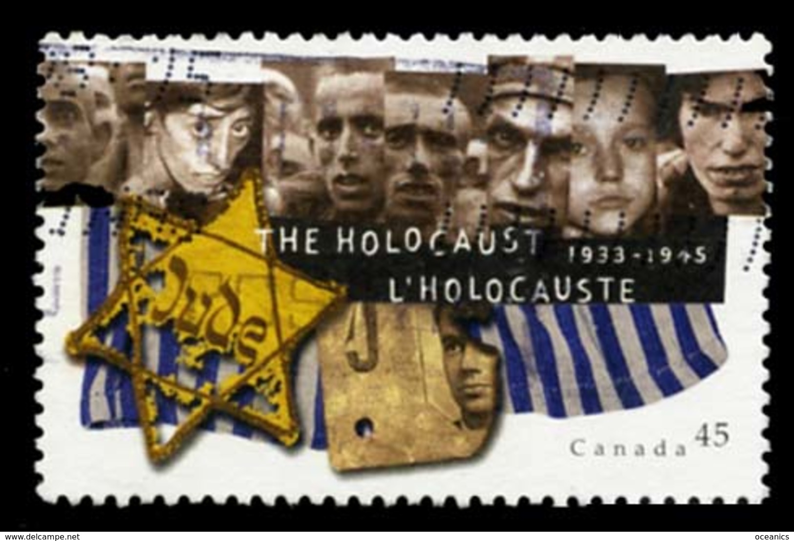 Canada (Scott No.1590  - The Holocaust) (o) - Oblitérés