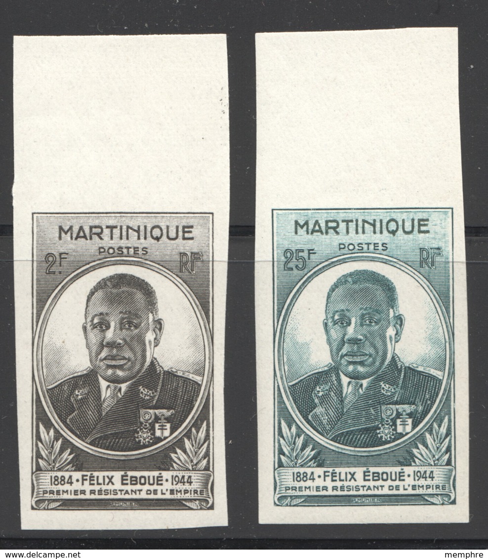 1945 Félix Eboué  Yv 218-9  ** Non-dentelés - Unused Stamps