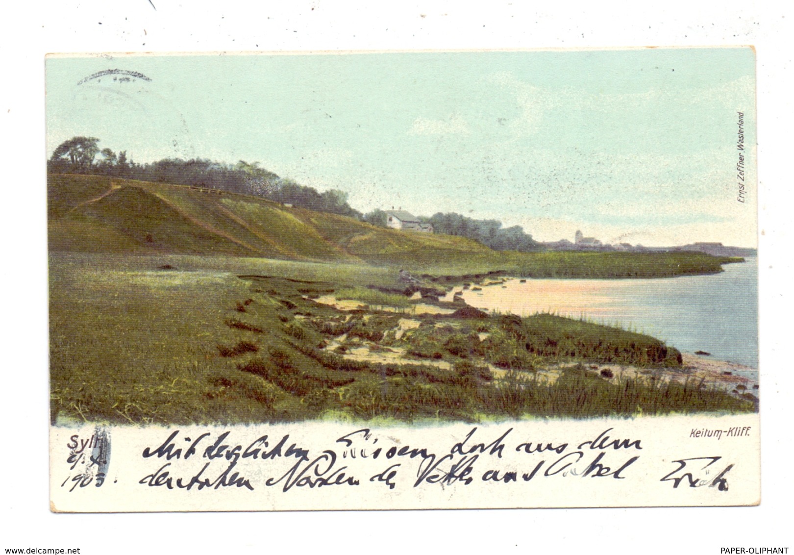 2280 SYLT - KEITUM, Kliff, 1903 - Sylt