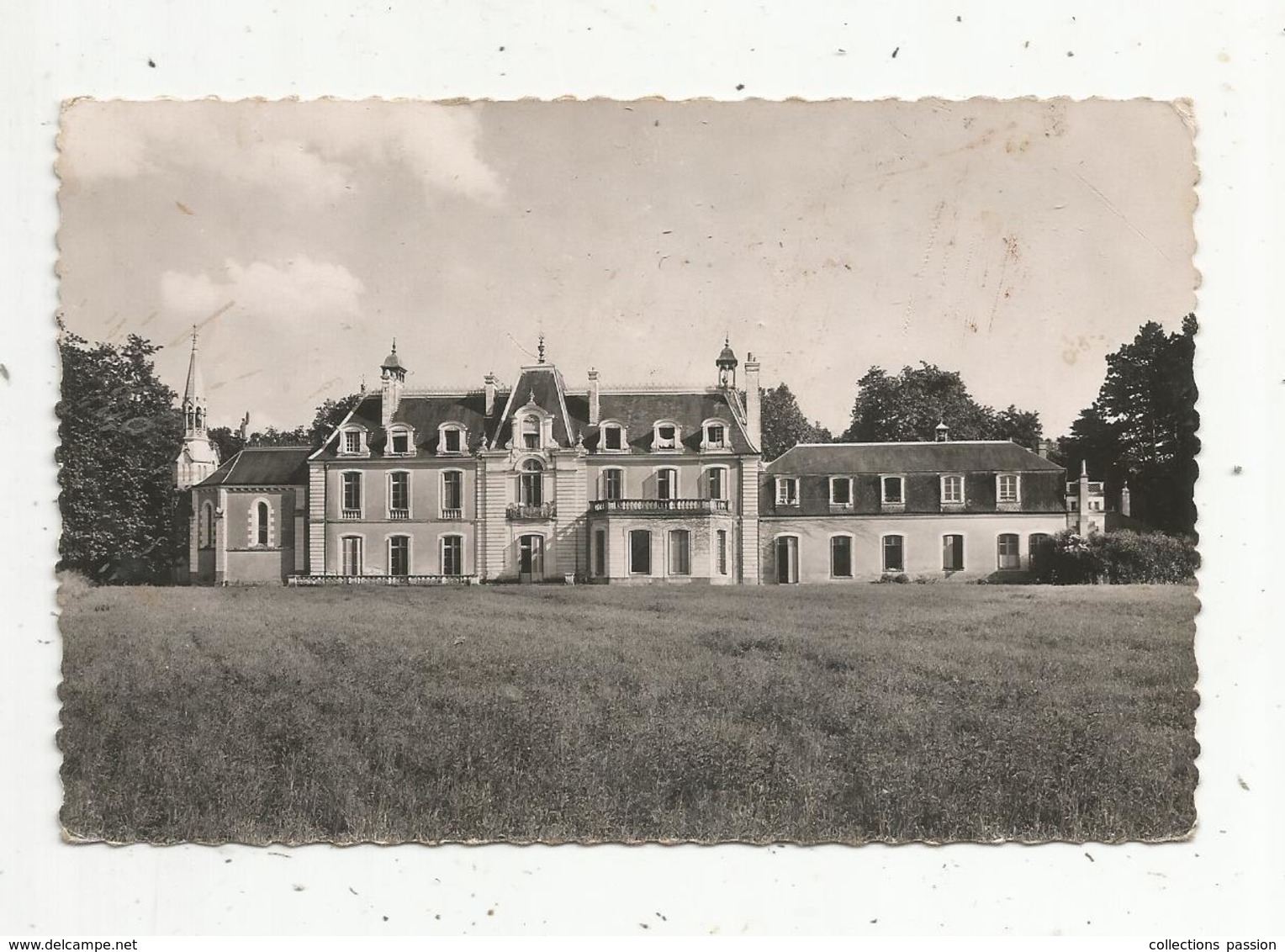 Cp , 37 , BALAN , Château Du Bois Renault , Façade Nord , éctrite - Ballan-Miré