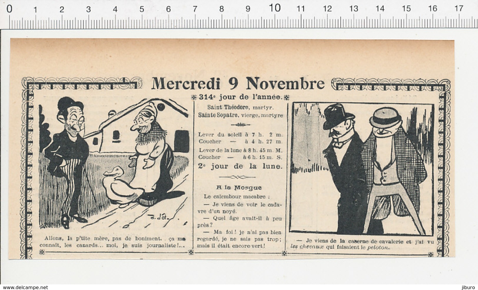 2 Scans Humour De 1904 Méphisto Gounod (Faust) Métier Journaliste Canard Caserne Cavalerie Peloton Chevaux  223S - Non Classés