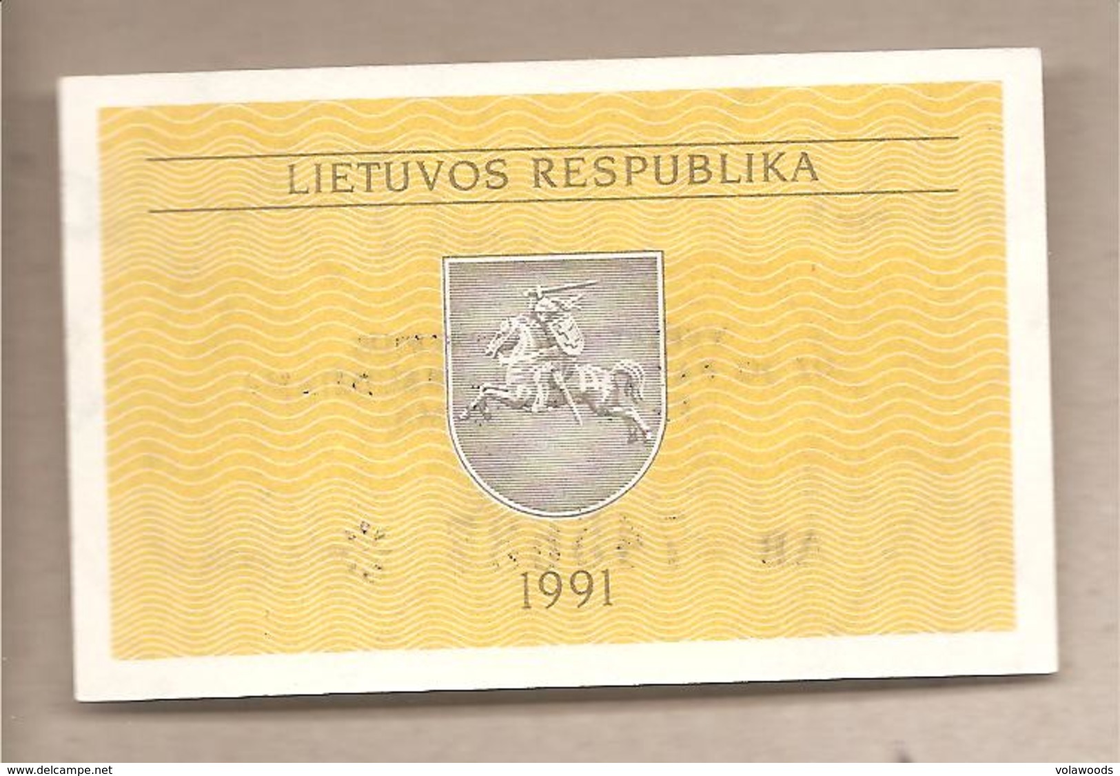 Lituania - Banconota Non Circolata FdS Da 0,10 Talonas P-29b - 1991 - Lituanie